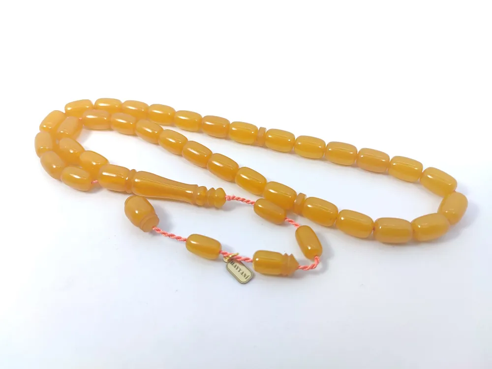 Hayyani̇ Usta İşi̇ İmzalı Rengi̇n Zi̇rvesi̇ Sıkma Kehri̇bar küçük resim 3