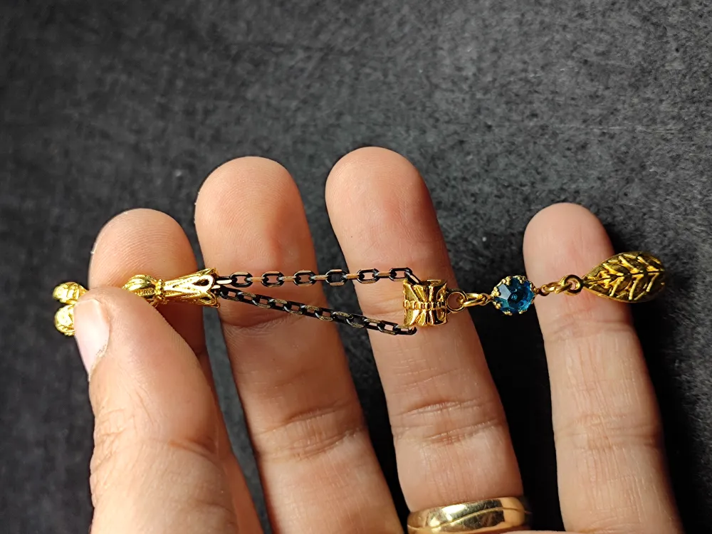 Usta İşçi̇li̇kli̇ Gümüş Kaplama Tesbi̇h Püskülü