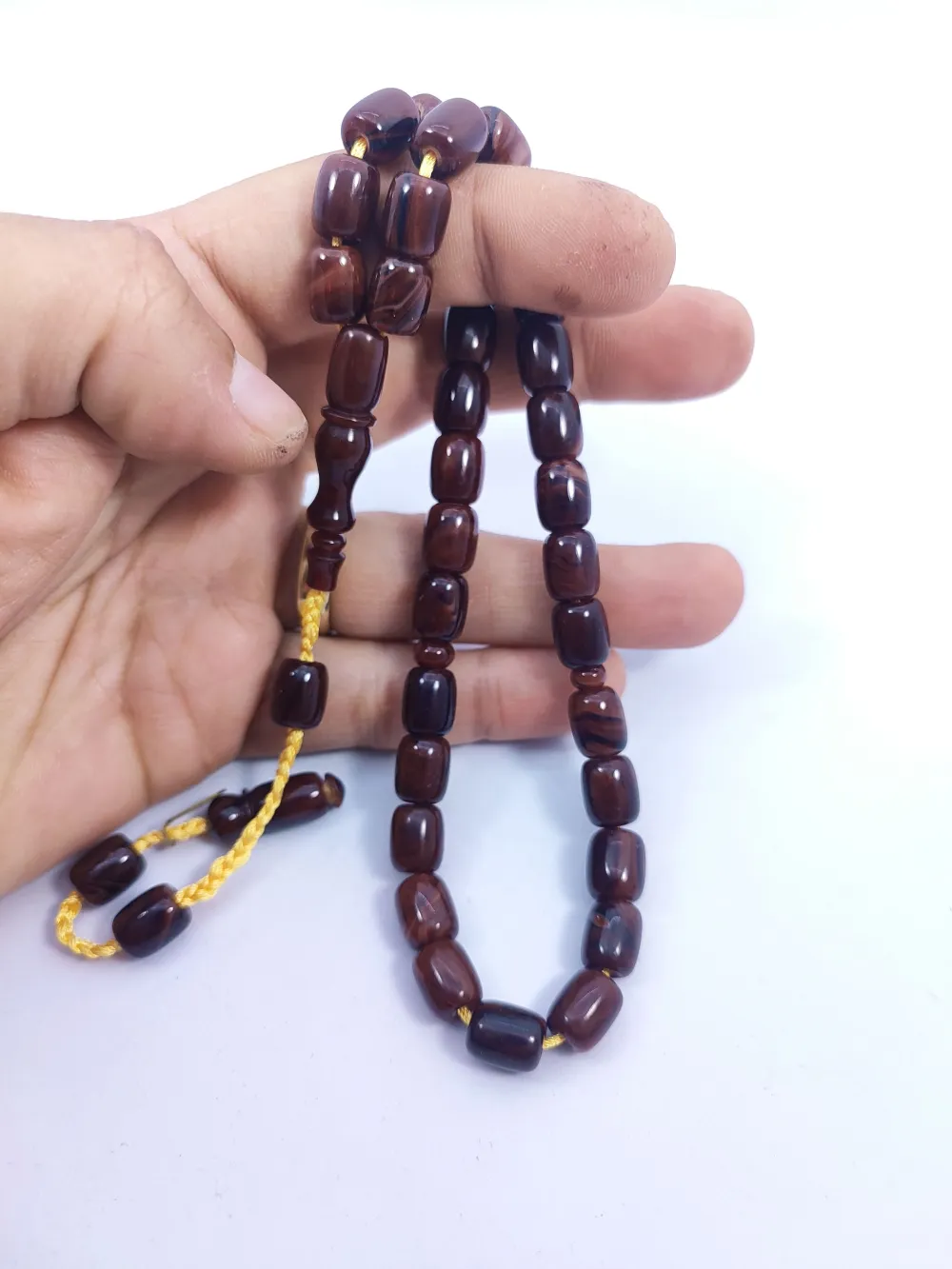 İsa Balkaya Eseri̇ Koni̇k Deli̇m(Eski̇ Usul) 12 Kat İpe Di̇zi̇li̇ Eski̇ Sıkma Kehri̇bar küçük resim 5