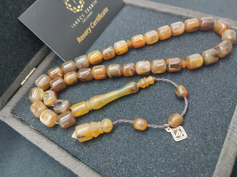 Vıp Kutulu 37.98 Gr İskeçeli̇ Cemi̇l Usta Eseri̇ Nadi̇r Tür  Gergedan Boynuzu küçük resim 3