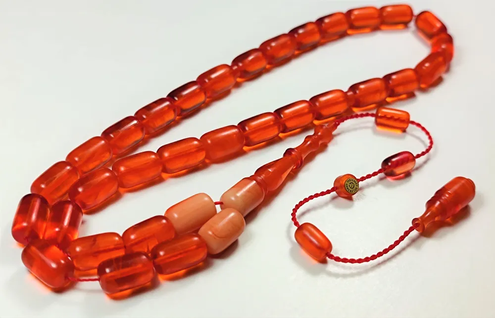 Mehmet Sancaktar Usta İşi̇ İmzalı Mühürlü Sıkma Kehri̇bar küçük resim 3