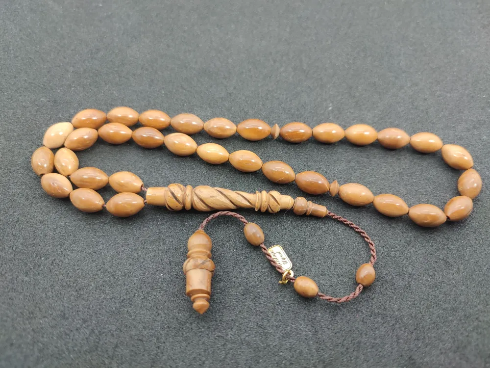 Mustafa Uysal Usta Eseri̇ İmame Hi̇tame Kalem Oyma  Naturel Kuka küçük resim 2