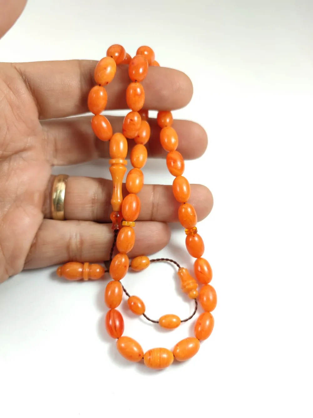 Ayhan Turan Usta İşi̇ İmzalı Mühürlü Sıkma Kehri̇bar küçük resim 4