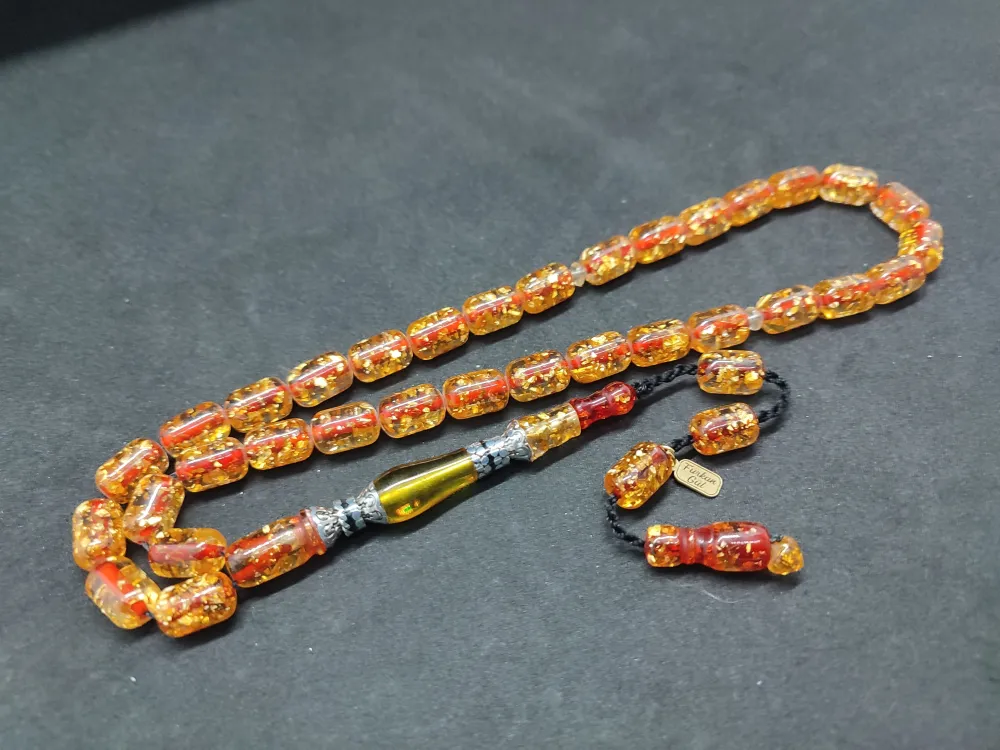 Furkan Gül Usta Eseri̇ Gümüş Nakkaş Altın Varaklı  Ateş-İ Kehri̇bar