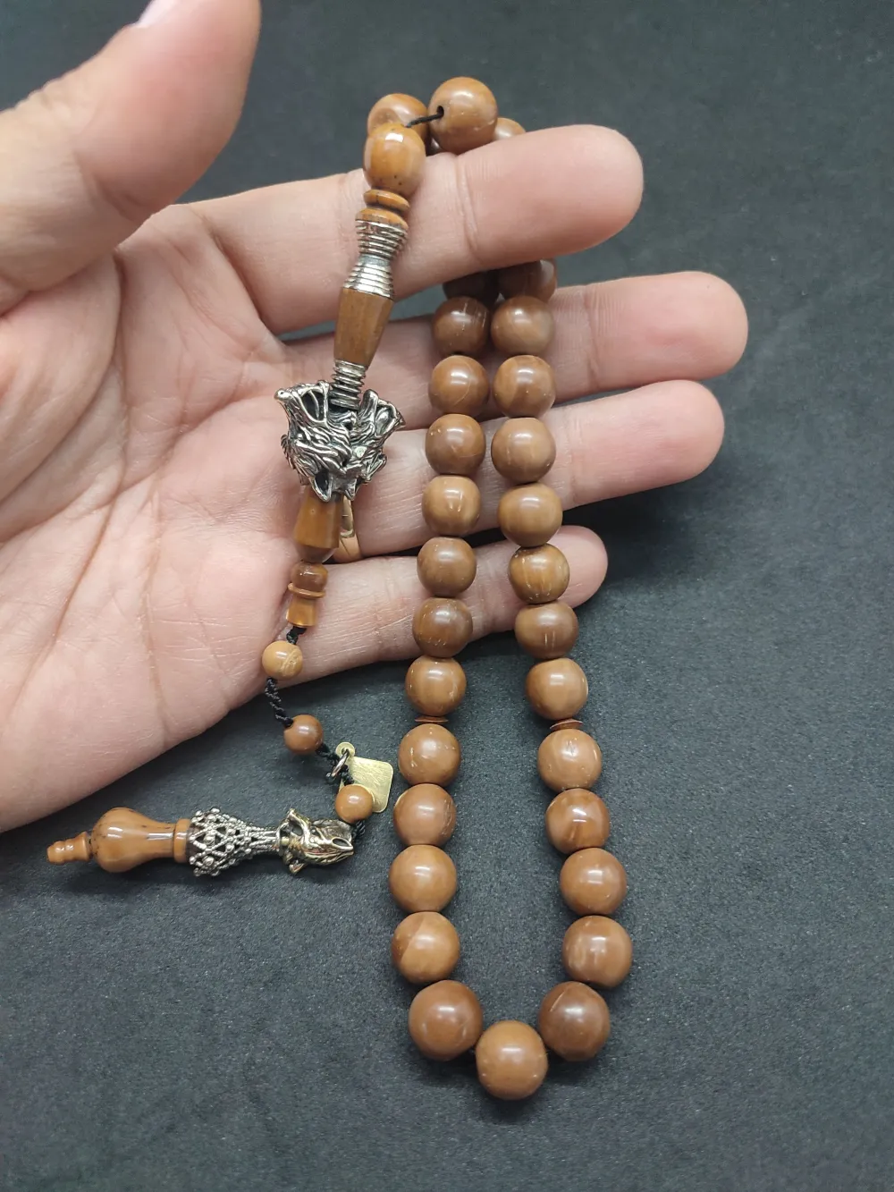 Hakan Kaya Usta  El İşçi̇li̇kli̇ Ağır Gümüş Nakkaşlı İri̇ Boy Naturel Kuka küçük resim 4