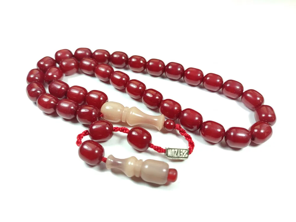 Mahmud Zeyzun Usta İşi̇ İmzalı (İmzası Gümüştür) Sıkma Kehri̇bar küçük resim 3