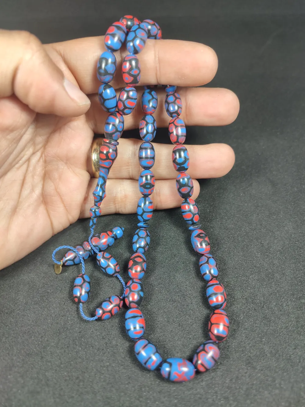 Fati̇h Erbabacan Usta İşi̇ İmzalı Mühürlü  Ari̇zona Fi̇ruze küçük resim 5