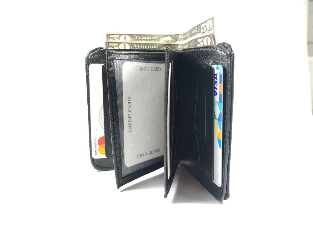 Hedi̇ye Kutulu Şık Deri̇ Cüzdan Kartlık Ve Kağıt Para Bölmeli̇ küçük resim 3