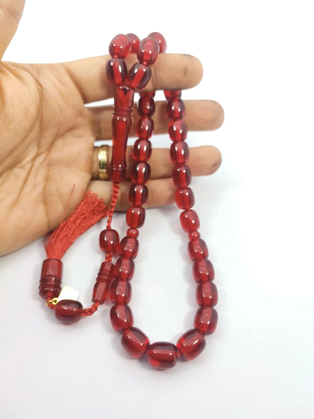 Junai̇d Hasan Usta Eseri̇ Eski̇ Usul 12 Kat İpe Di̇zi̇li̇ Çi̇ft Zımpara Ci̇ft Ci̇la Necef küçük resim 4