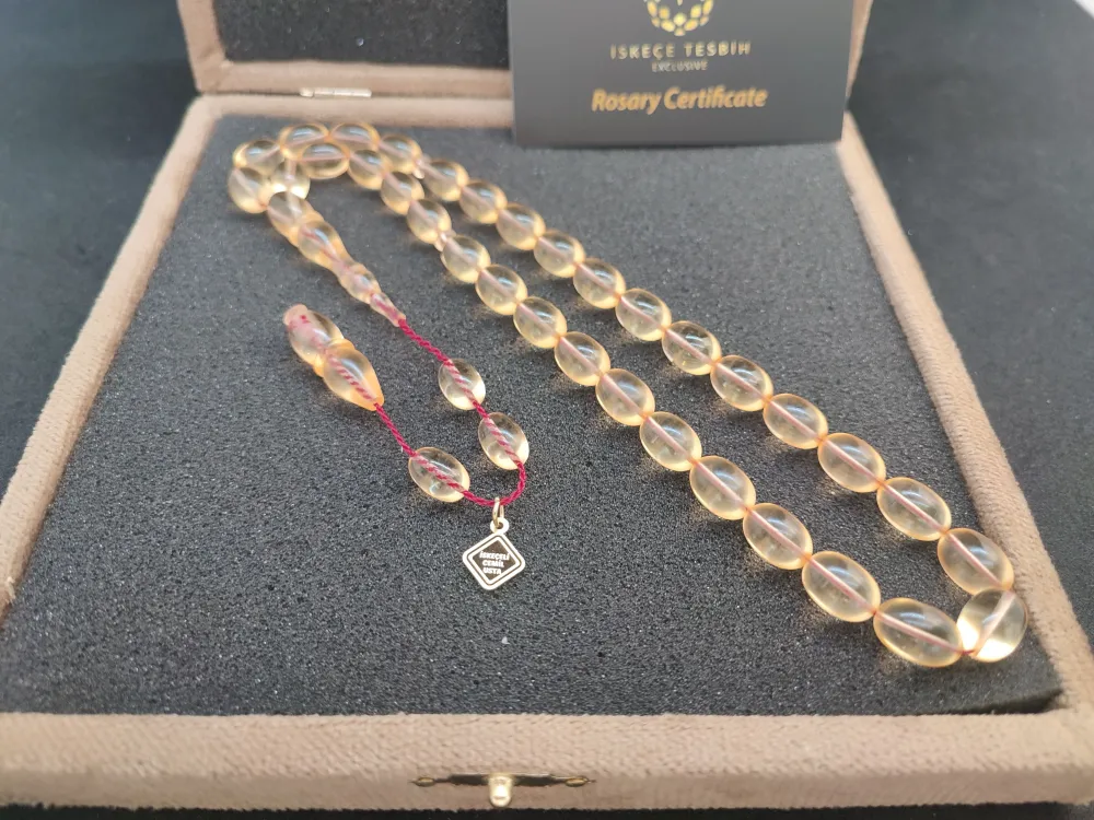 İskeçeli̇ Cemi̇l Usta Eseri̇ Vıp Kutulu 25.10 Gr. Ukrayna Damla Kehri̇bar küçük resim 2