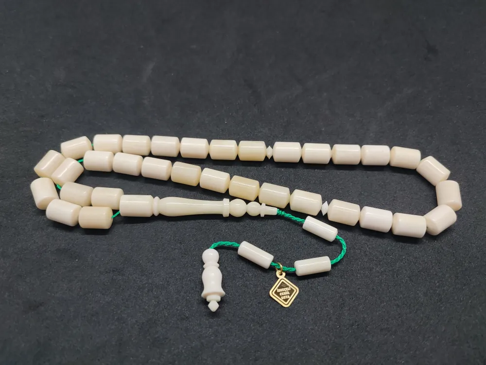 İskeçeli̇ Cemi̇l Usta Eseri̇ Mevlevi̇ Model  Naturel Bali̇na Kemi̇ği̇ küçük resim 4