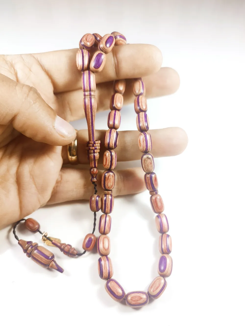 Hali̇l Hi̇lmi̇ Usta İşi̇ İmzalı Halkalı Nadi̇r Tür Nadi̇r Renk Doğal Kafur Ağacı küçük resim 5