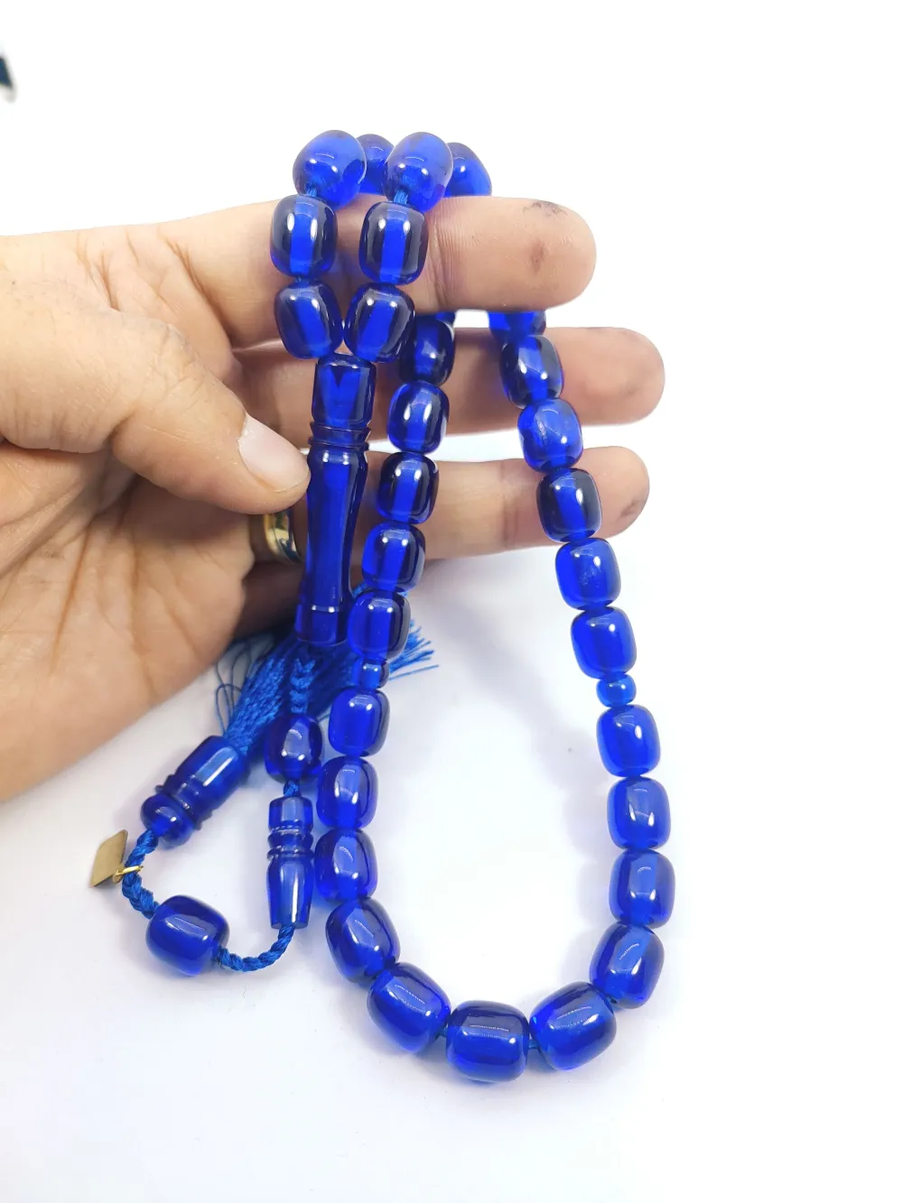 Junai̇d Hasan Usta Eseri̇ Eski̇ Usul 12 Kat İpe Di̇zi̇li̇ Çi̇ft Zımpara Ci̇ft Ci̇la Necef küçük resim 5