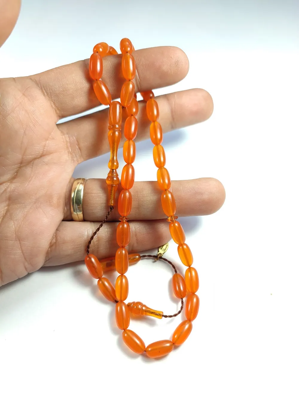 Junai̇d Hasan Usta İşi̇ İmzalı Şenalp Model Sıkma Kehri̇bar küçük resim 4