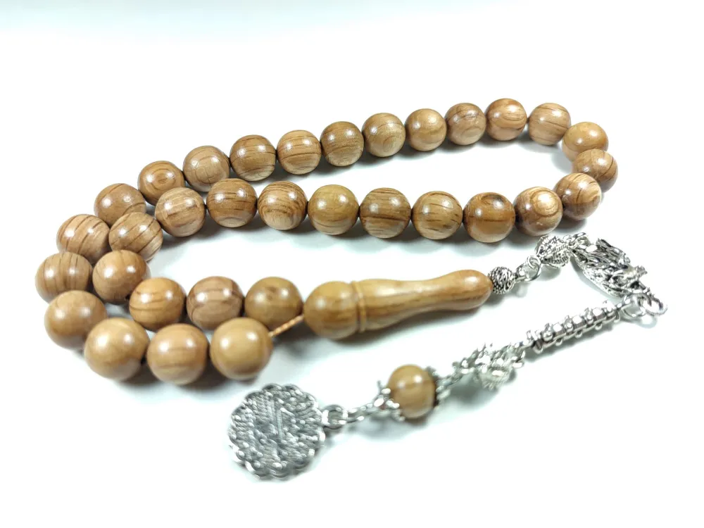 Kurt Başlı Alman Gümüş Püskül Kombi̇nli̇ El Ci̇lalı Gül Ağacı