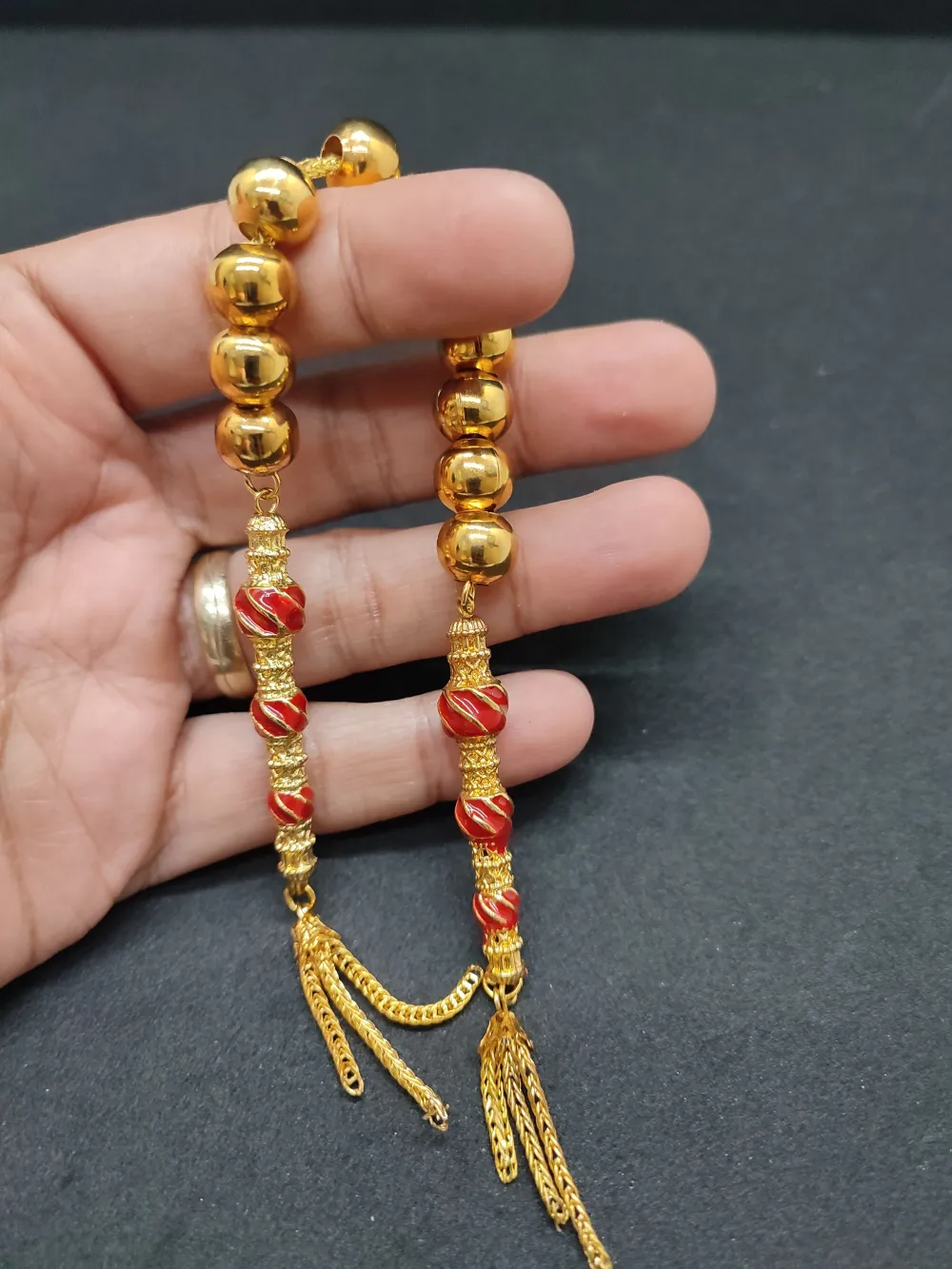 Bu Fi̇yata Yok! Çi̇ft Nakkaş İmame Zaza Model  Düşük Ayar Gümüş Tesbi̇h küçük resim 5