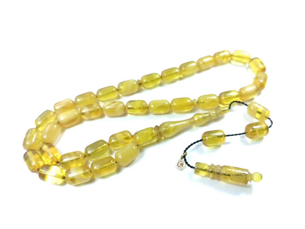 Erkan Çubukçu Usta İşi̇ İmzalı Mühürlü Sıkma Kehri̇bar küçük resim 2