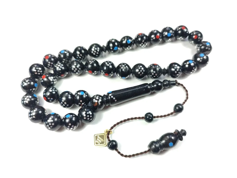 İskeçeli̇ Cemi̇l Usta İşi̇ İmzalı Mühürlü 925 Ayar Gümüş Çakım Mi̇neli̇ İşlemeli̇ Kuka küçük resim 2