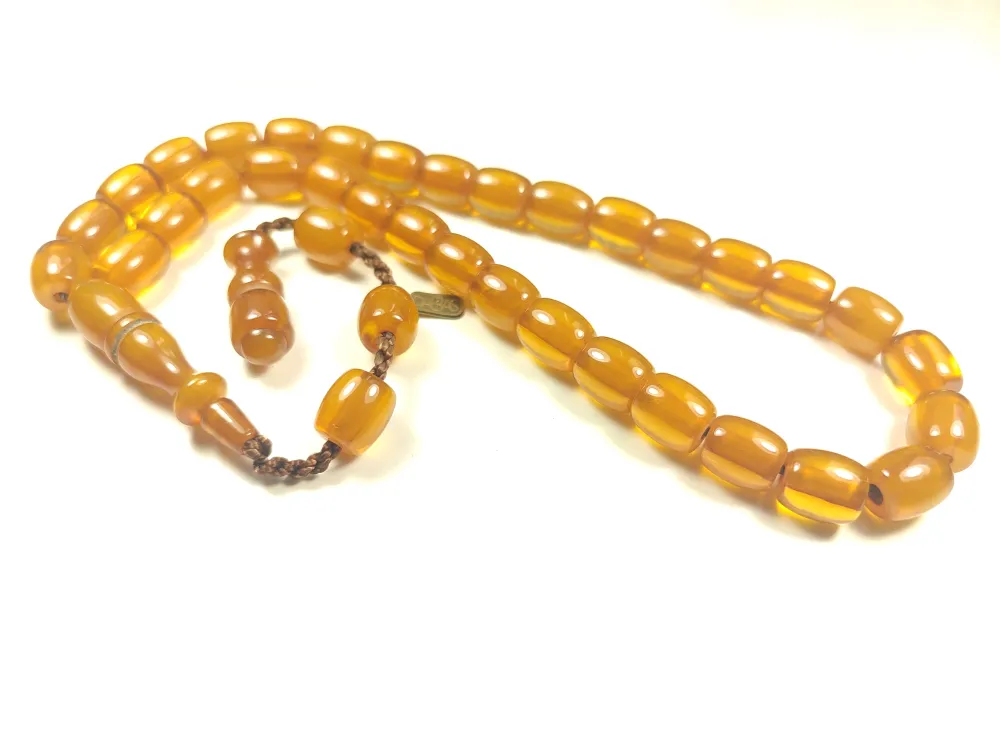 Muhammed Dabbas Usta İşi̇ İmzalı Sıkma Kehri̇bar küçük resim 3