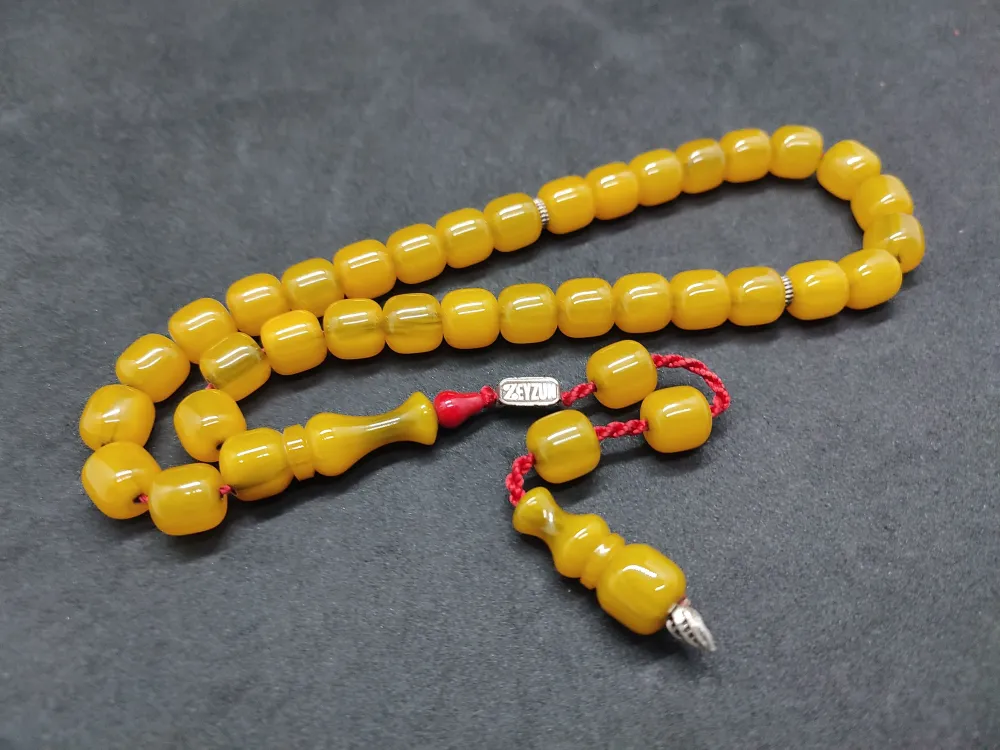 Zeyzun Usta Eseri̇ (İmza Çi̇vi̇ Ara Pulları Gümüş) Sıkma Kehri̇bar küçük resim 3