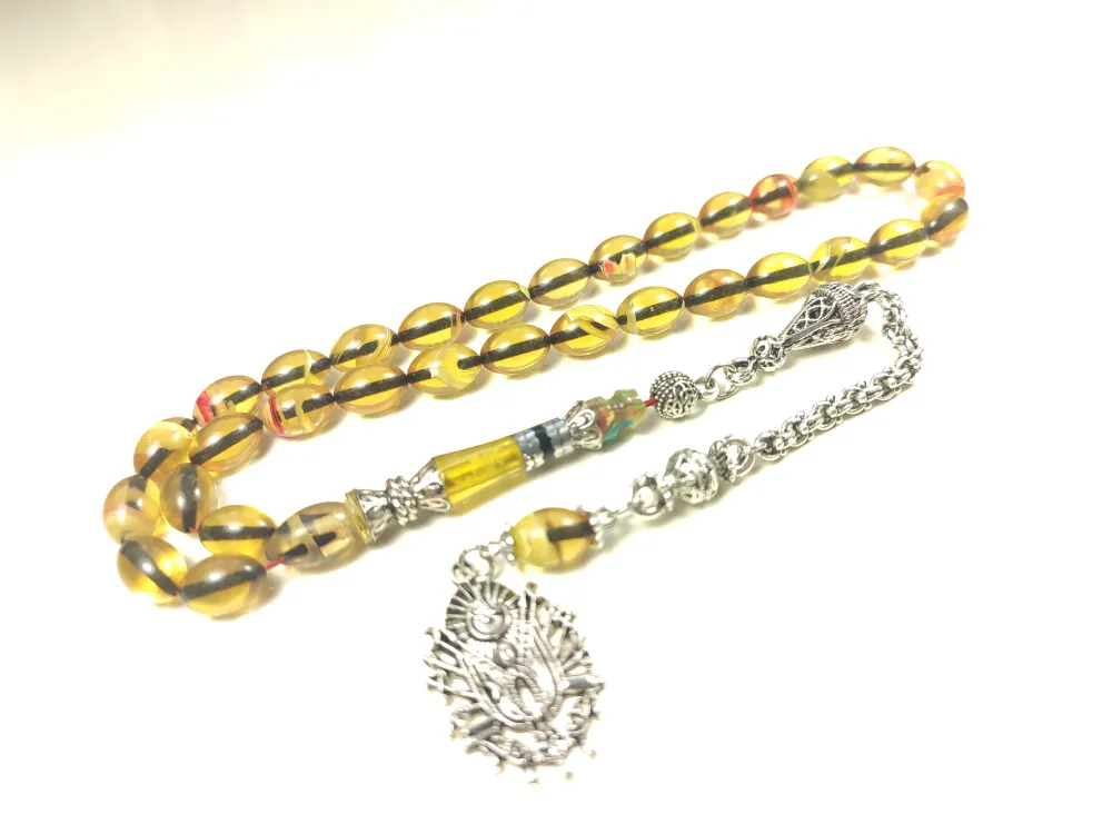 925 Ayar Gümüş Nakkaş İp Yolu Eski̇tme Multi̇ Color Sıkma Kehri̇bar küçük resim 3