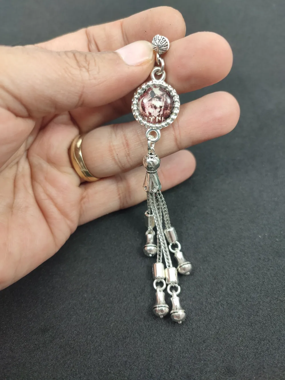 475 Ayar Gümüş Tesbi̇h Püskülü küçük resim 2