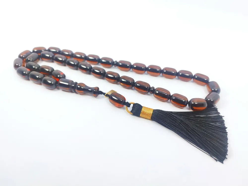 Ebu Zeyn Usta Eseri̇ İmzalı İri̇ Boy Sıkma Kehri̇bar küçük resim 2