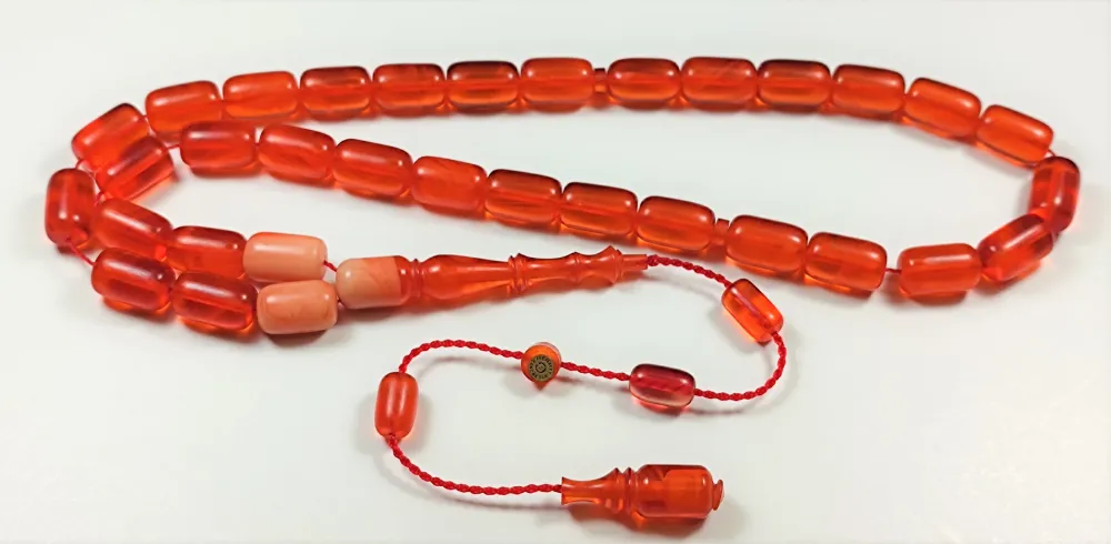 Mehmet Sancaktar Usta İşi̇ İmzalı Mühürlü Sıkma Kehri̇bar küçük resim 4