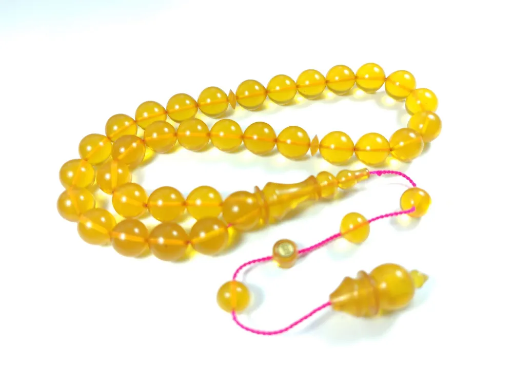 Ebu Şems Usta İşi̇ İmzalı Mühürlü 0.6 Deli̇m Sıkma  Kehri̇bar küçük resim 3