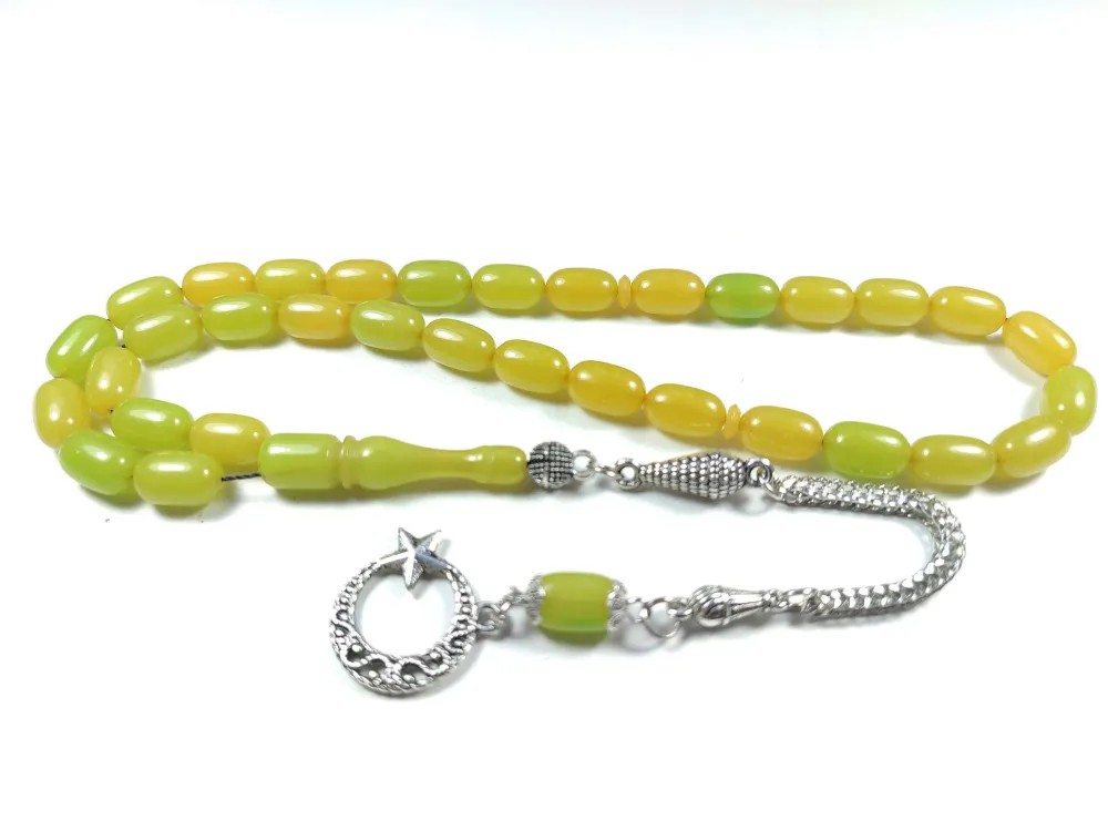 Gümüş Kaplama Püsküllü Çi̇ft Zımpara Çi̇ft Kat Ci̇lalı Katali̇n küçük resim 3