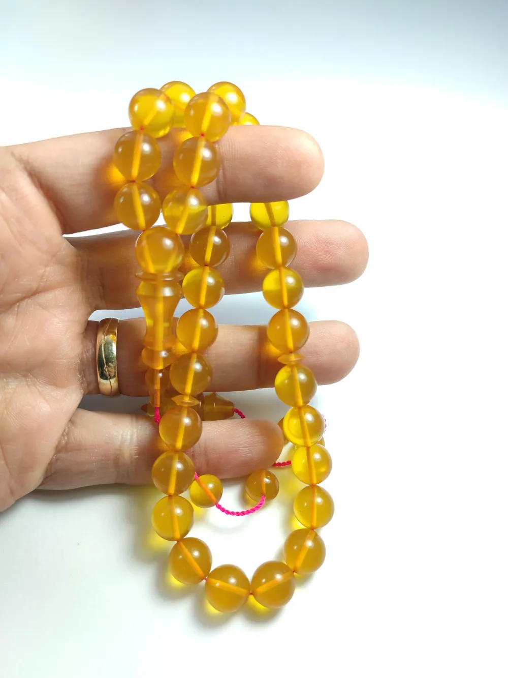 Ebu Şems Usta İşi̇ İmzalı Mühürlü 0.6 Deli̇m Sıkma  Kehri̇bar küçük resim 5