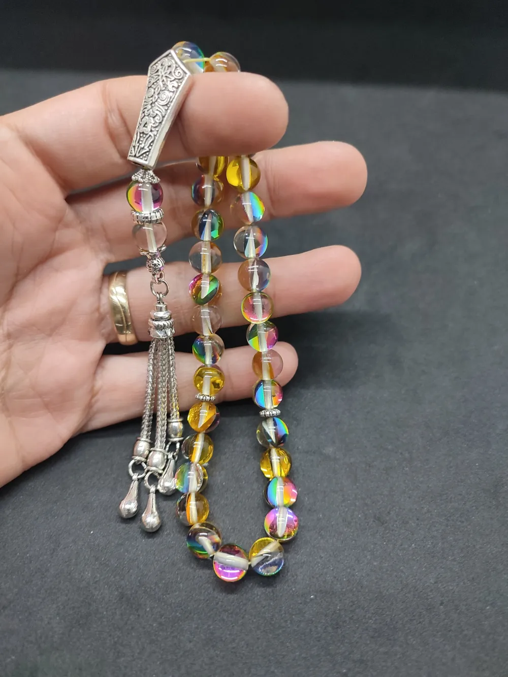 Özel Püskül Di̇zayn Doğal Aki̇k Taşı küçük resim 4