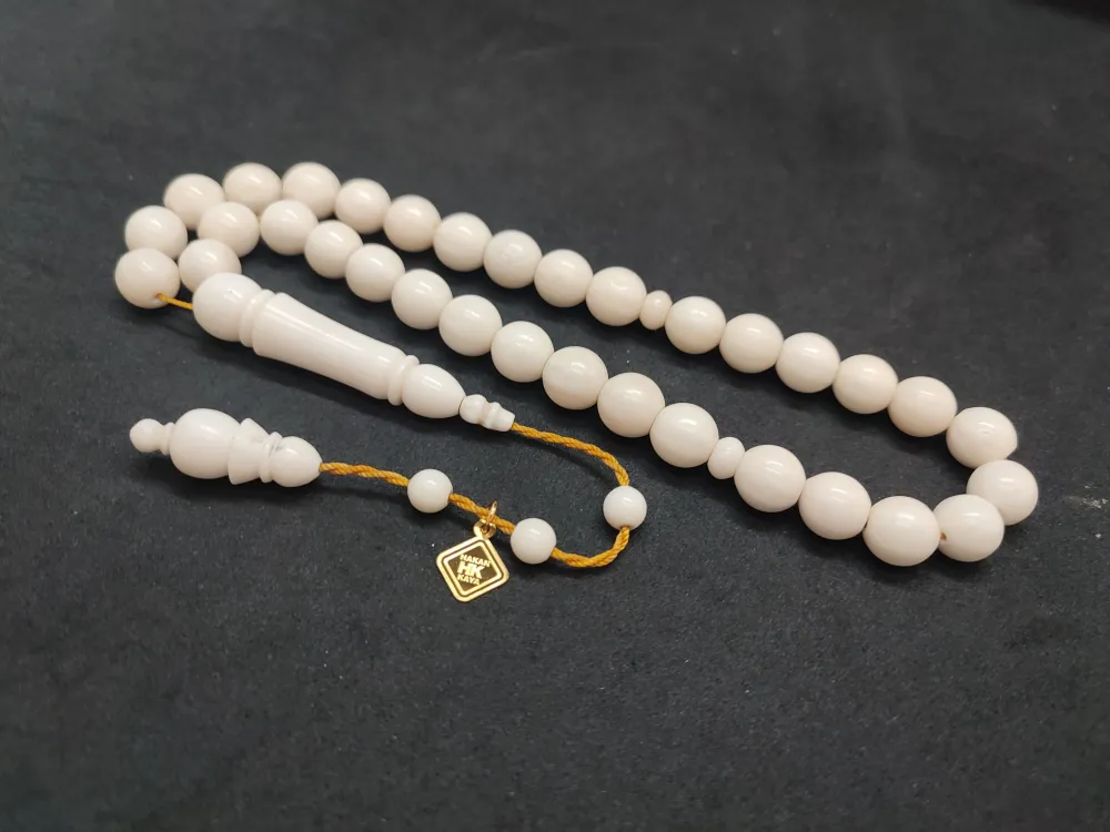 Hakan Kaya Usta Eseri̇ İri̇ Boy Çi̇ft Kat Ci̇lalı Naturel Deve Kemi̇ği̇ küçük resim 3