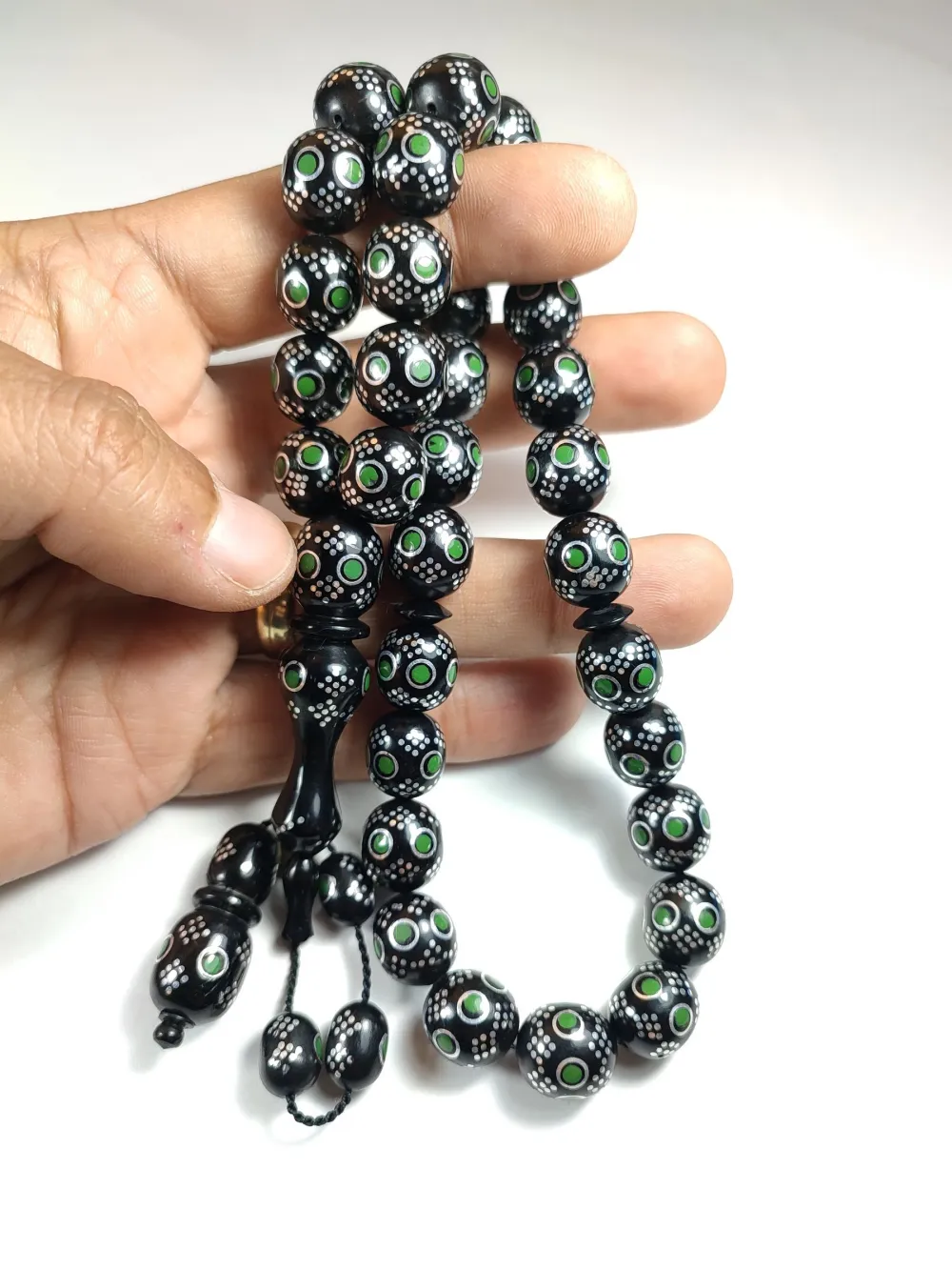 Hali̇l Hi̇lmi̇ Usta İşi̇ İmzalı 925 Ayar Gümüş Çakım Mi̇neli̇ Kafes  Model Kuka küçük resim 5