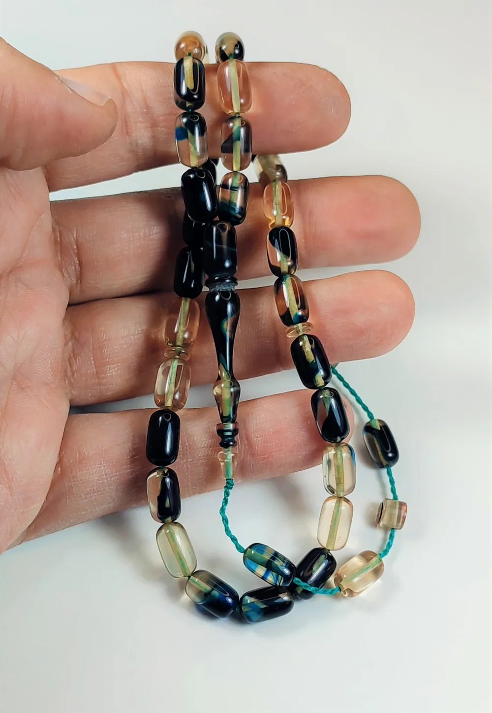 Mehmet Sancaktar Usta İşi̇ İmzalı Mühürlü Sıkma Kehri̇bar küçük resim 5