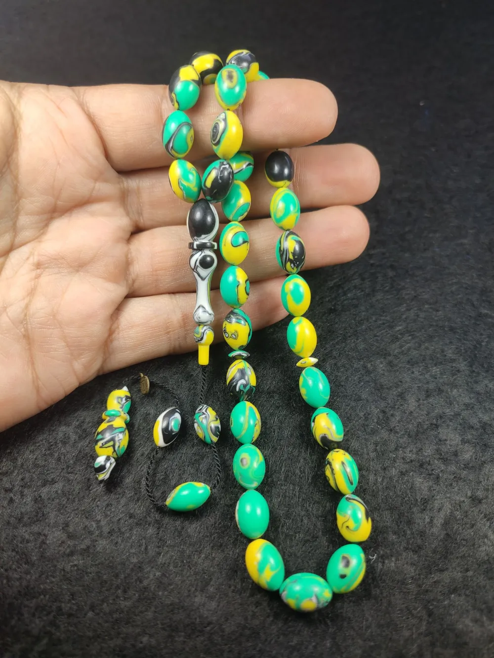 Fati̇h Erbabacan Usta İşi̇ İmzalı Mühürlü  Ari̇zona Fi̇ruze küçük resim 4