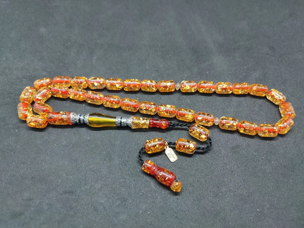 Furkan Gül Usta Eseri̇ Gümüş Nakkaş Altın Varaklı  Ateş-İ Kehri̇bar küçük resim 2