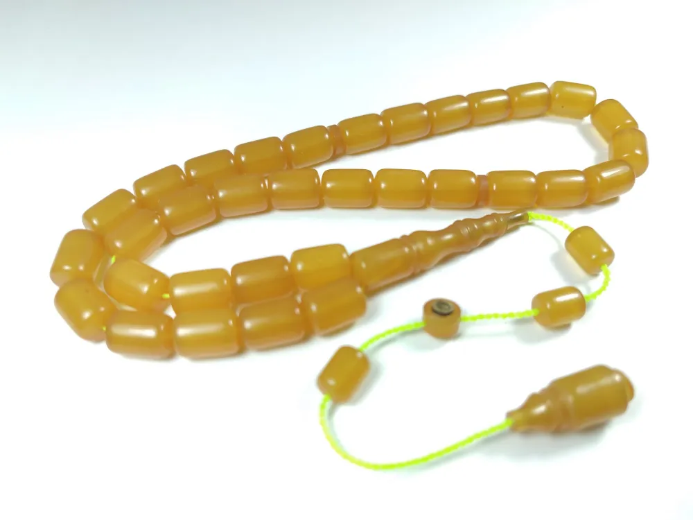 Mesut Elma Usta İşi̇ İmzalı Mühürlü Sıkma Kehri̇bar küçük resim 3