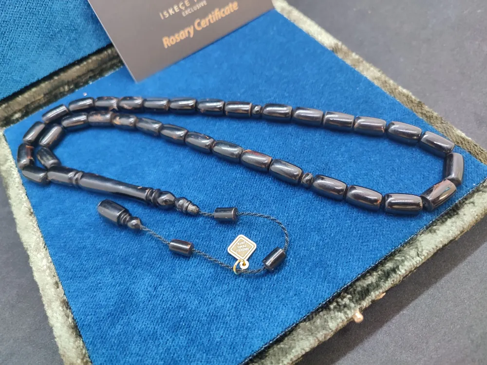 İskeçeli̇ Cemi̇l Usta Eseri̇ Vıp Kutulu 24.02 Gr. Yusur-İ (Si̇yah Mercan) küçük resim 2