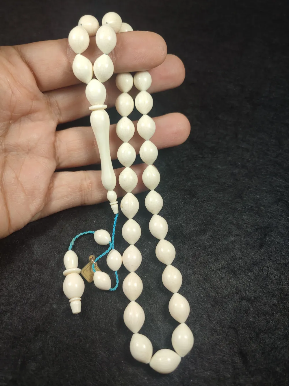 26 Gr. İskeçeli̇ Cemi̇l Usta Eseri̇ İri̇ Boy Hi̇popotam Di̇şi̇ küçük resim 5