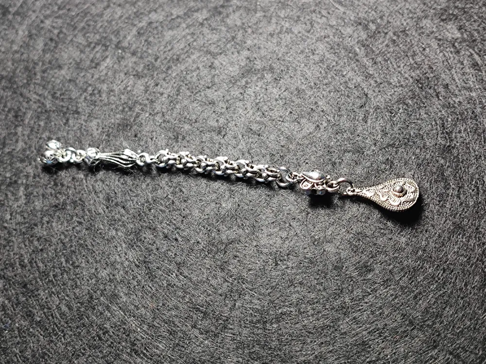 Usta İşçi̇li̇kli̇ Gümüş Kaplama Tesbi̇h Püskülü küçük resim 2