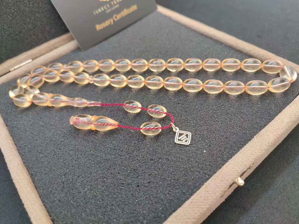 İskeçeli̇ Cemi̇l Usta Eseri̇ Vıp Kutulu 25.10 Gr. Ukrayna Damla Kehri̇bar küçük resim 3