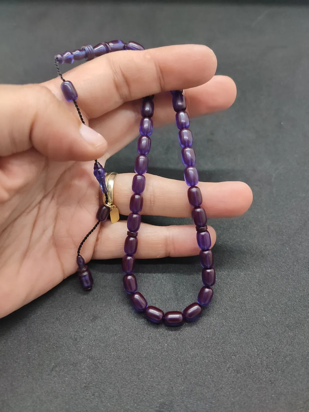 Furkan Gül Usta Eseri̇ El Boy İmame Halkalı Ateş-İ Kehri̇bar küçük resim 2