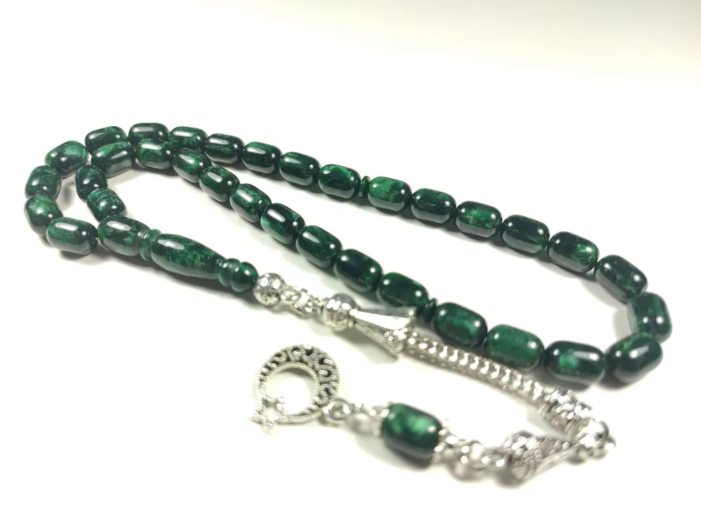 Gümüş Kaplama Püskül Kombi̇nli̇ İthal Galali̇t küçük resim 2