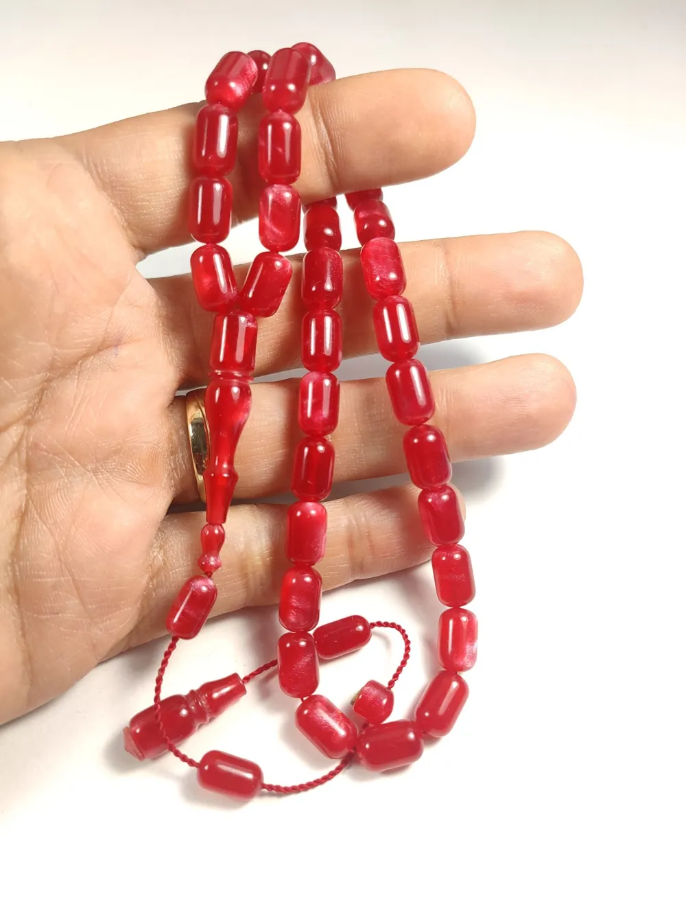 Erkan Çubukçu Usta İşi̇ İmzalı Multi̇ Color  Sıkma Kehri̇bar küçük resim 5