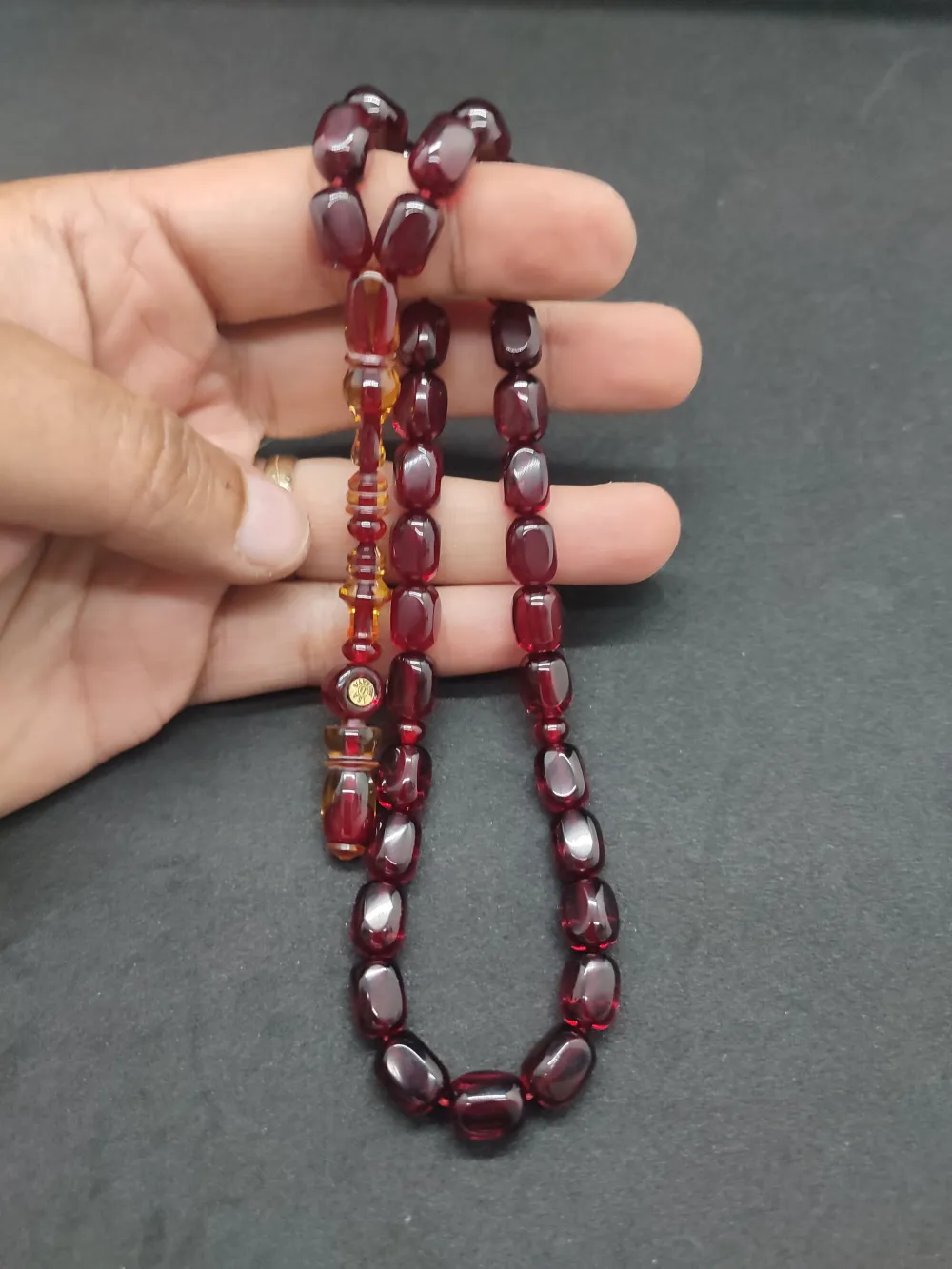 İsa Balkaya Usta Eseri̇ Şenalp Model Faseta Kesi̇m  Eski̇ Usul Ateş-İ Kehri̇bar küçük resim 4