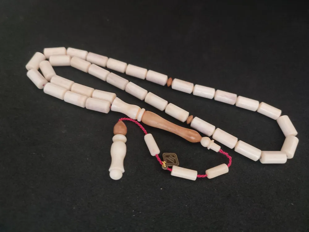 İskeçeli̇ Cemi̇l Usta Eseri̇ İri̇ Boy Naturel Kuka Kombi̇nli̇  Bali̇na Kemi̇ği̇ küçük resim 2