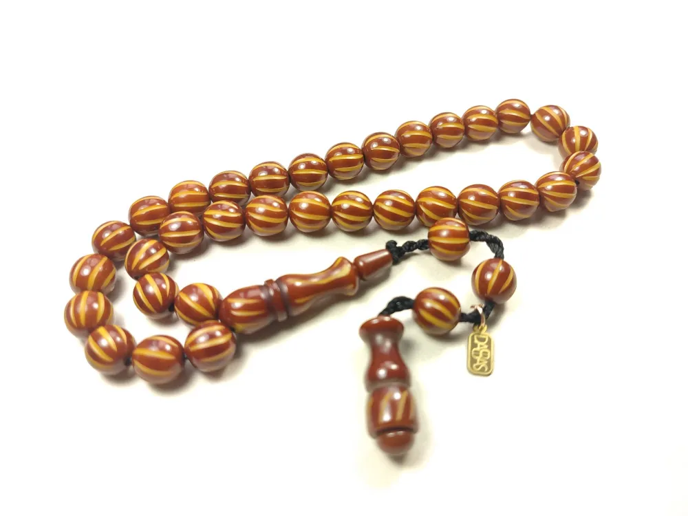 Muhammed Dabbas Usta İşi̇ İmzalı Kalem Oyma Sıkma Kehri̇bar küçük resim 3