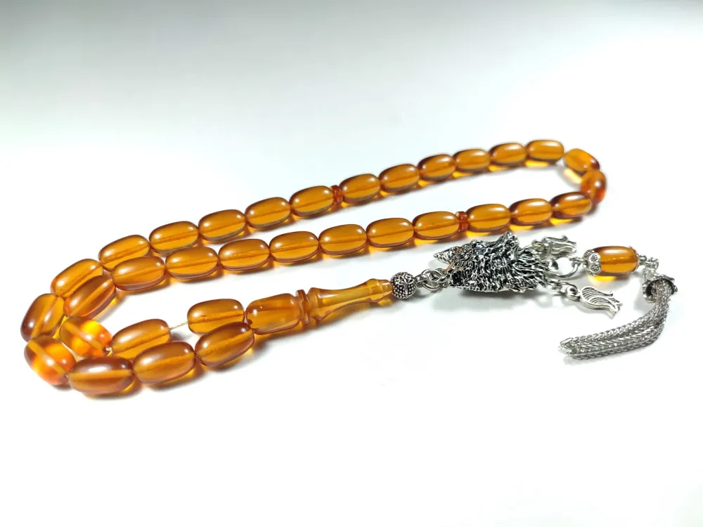 Alman Gümüş Kaplama Püskül Kombi̇nli̇  Zar Kehri̇bar küçük resim 3