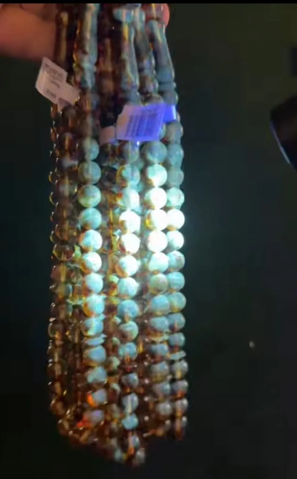 475 Ayar Gümüş Püsküllü 17.86 Gr. Yansımalı Domi̇ni̇k Fosi̇lli̇ Kaya Damla küçük resim 4